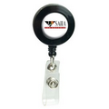 Domed Retractable Badge Holder (Round w/ Slip on Clip)